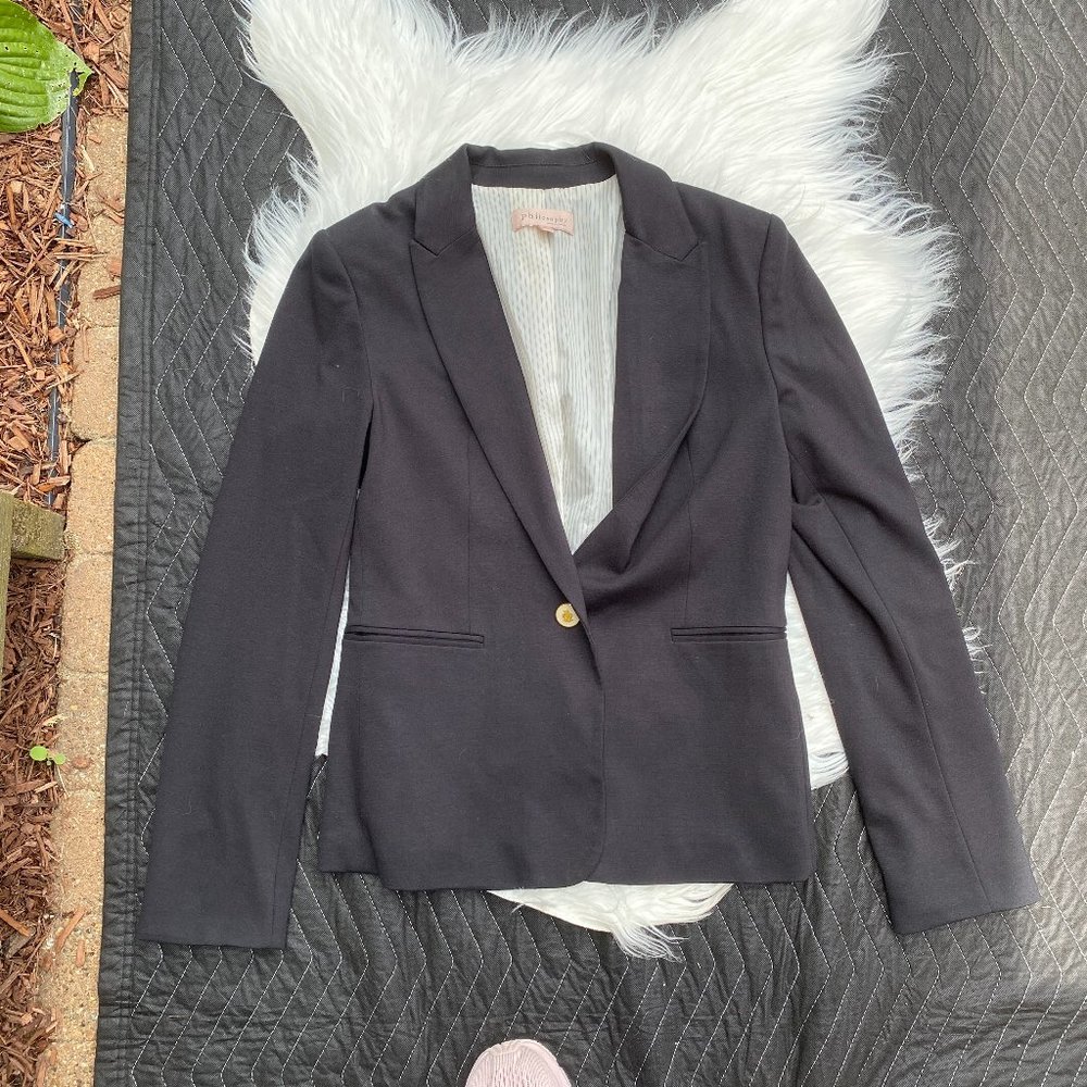 Philosophy Republic Clothing Women's Black Blazer Jacket Size Small